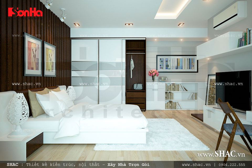 Nội thất phòng ngủ thiết kế theo phong cách hiện đại