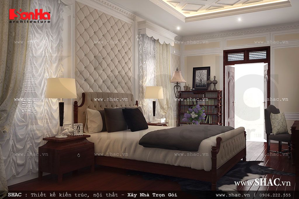 Phòng ngủ đẹp thiết kế theo phong cách châu âu