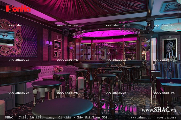 thiết kế khu cafe bar của khách sạn 3 sao; thiet ke noi that cafe bar khach san phap 3 sao