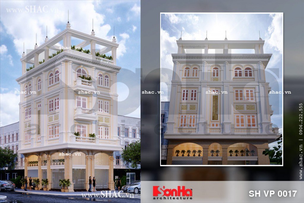 Thiết kế tòa nhà cho thuê văn phòng kết hợp kinh doanh tại Hải Phòng, thiet ke toa nha cho thue van phong ket hop kinh doanh tai Hai Phong 