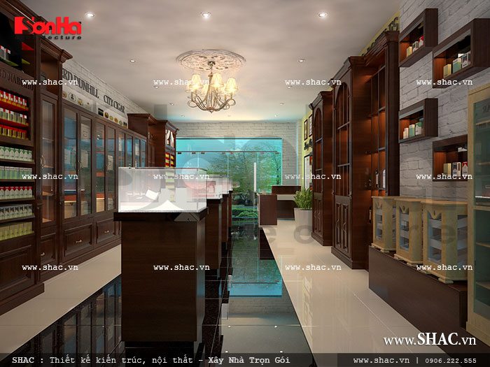 Thiết kế nội thất phù hợp với mặt hàng kinh doanh sh sr 0015