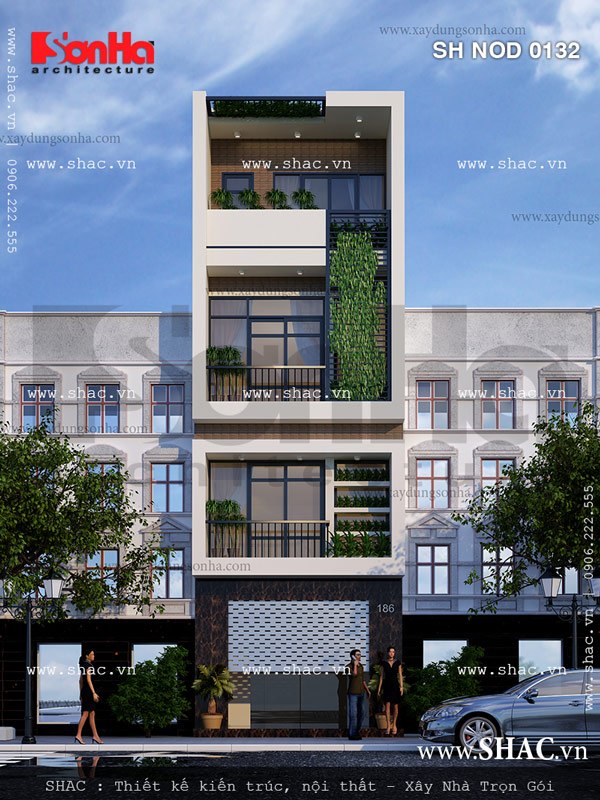 Phương án thiết kế sang trọng và mãn nhãn của mẫu nhà phố 4 tầng hiện đại tiện nghi