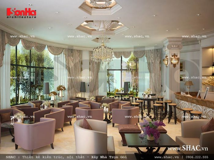 Thiết kế nội thất quán cafe khách sạn 5 sao tại Phú Quốc sh ks 0023