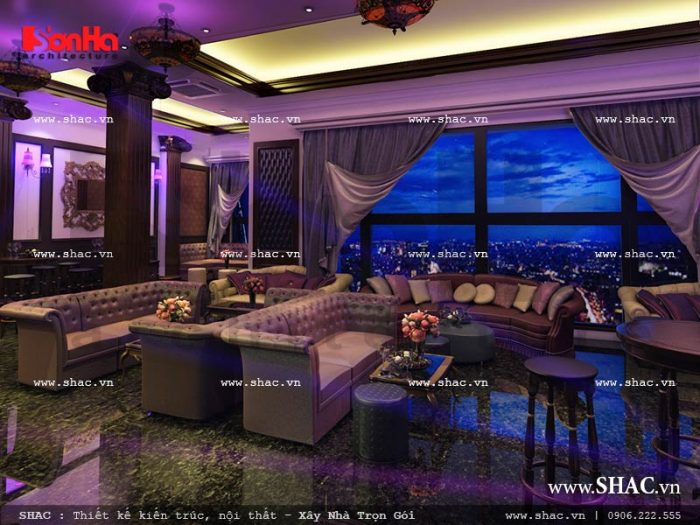 Thiết kế nội thất quầy bar khách sạn 5 sao tại Phú Quốc sh ks 0023