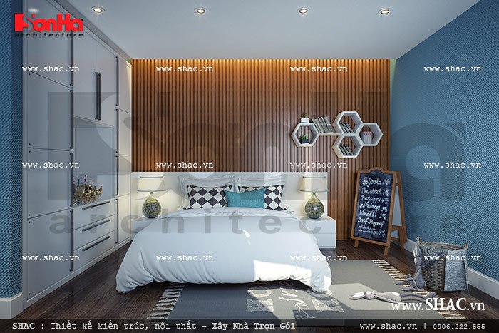Phòng ngủ con trai được thiết kế đẹp sh btd 0036
