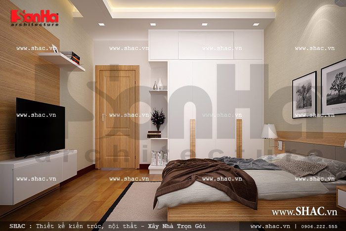 Thiết kế phòng ngủ đẹp nhà ống sh nod 0136