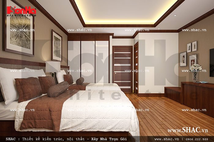 Thiết kế phòng ngủ khách sạn đẹp sh nod 0137