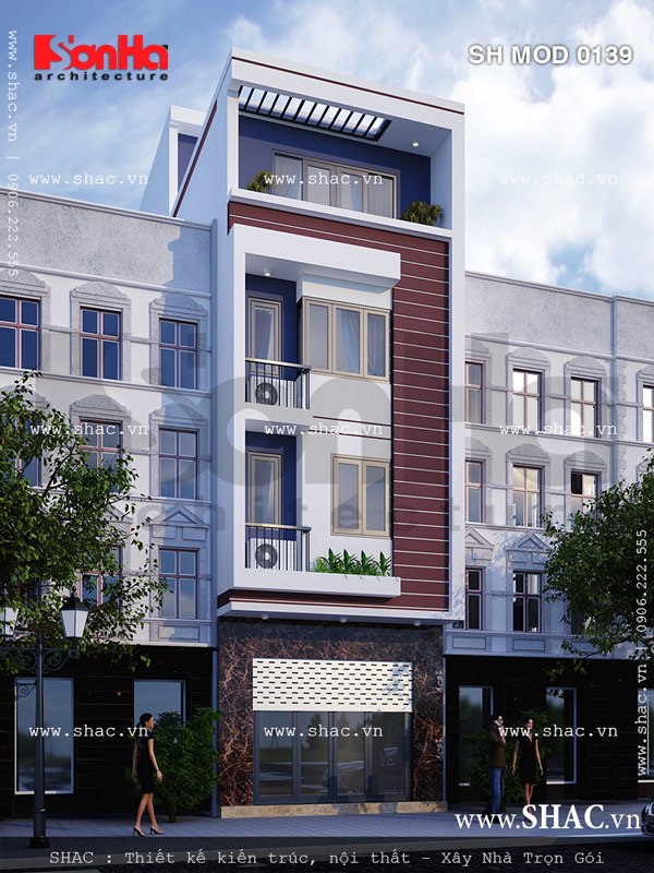 Các mẫu nhà phố 5m mặt tiền hiện đại mới 2016 của SHAC không thể thiếu nhà đẹp này