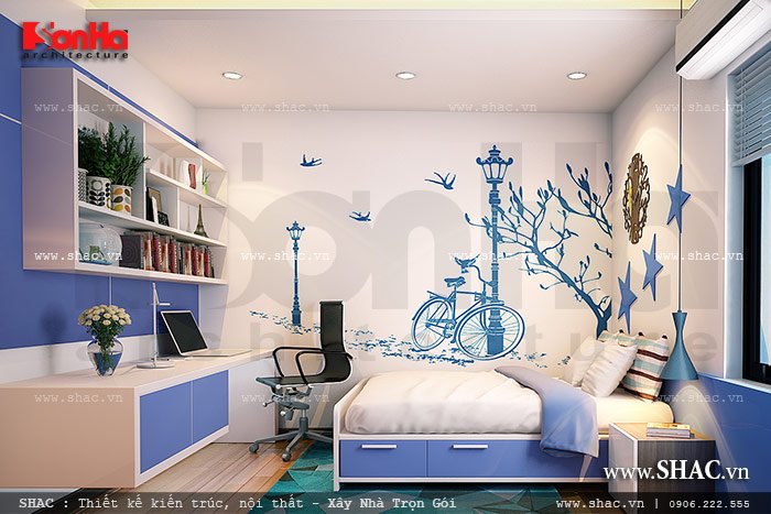 Thiết kế phòng ngủ đẹp cho con sh btd 0039