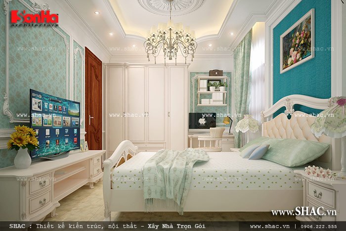 Thiết kế phòng ngủ đẹp và trẻ trung sh btp 0079
