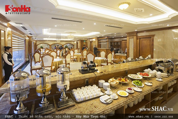 Phòng ăn sang trọng của khách sạn sh ks 0010