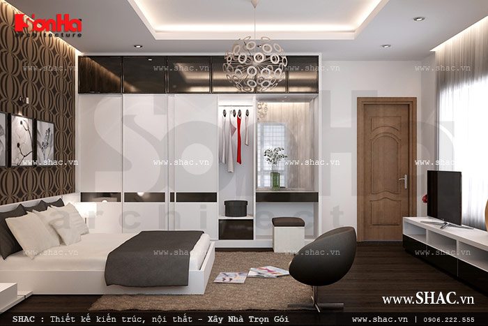 Thiết kế phòng ngủ mang phong cách hiện đại sh btp 0091