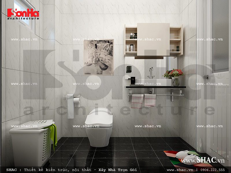 Thiết kế nội thất phòng tắm hiện đại sang trọng sh nod 0157