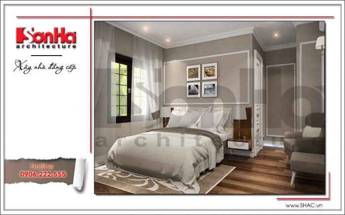 Mẫu thiết kế nội thất phòng ngủ hiện đại 4 sang trọng sh nop 0122