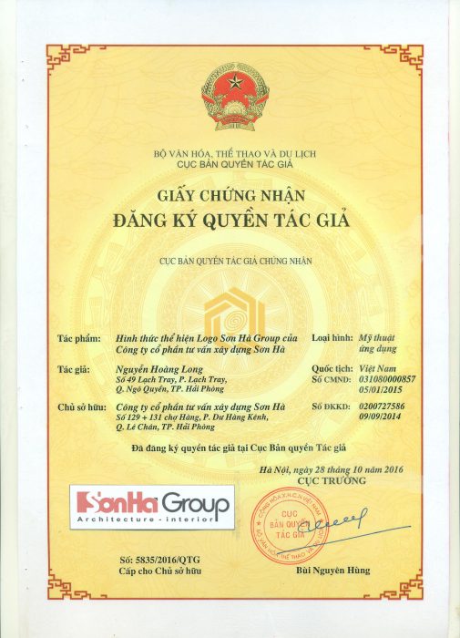 Bản quyền logo Sơn Hà Group