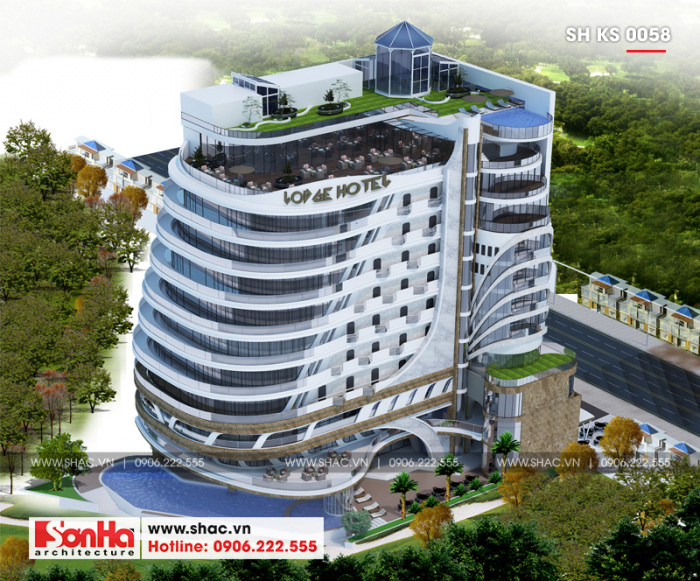 Thiết kế khách sạn hiện đại tiêu chuẩn 5 sao tại Phú Quốc - SH KS 0058