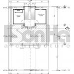 Bản vẽ mặt bằng biệt thự tầng 3 sh btld 0002