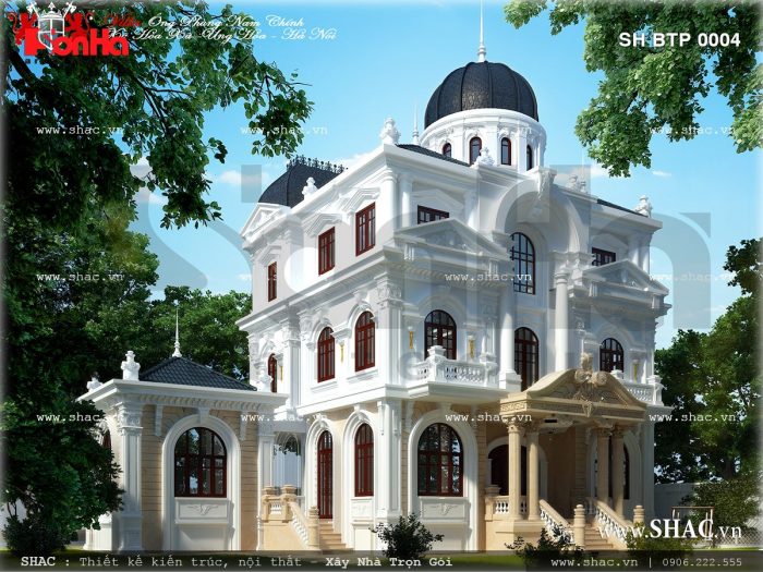 Biệt thự kiến trúc pháp 3 tầng sh btp 0004