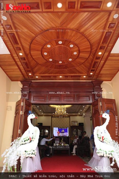 Biệt thự 4 tầng mái ngói kiến trúc Pháp cổ điển - BTP 0013 5