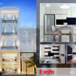 nhà ống hiện đại 4 tầng kết hợp kinh doanh