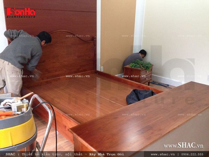 Thi công giường tủ