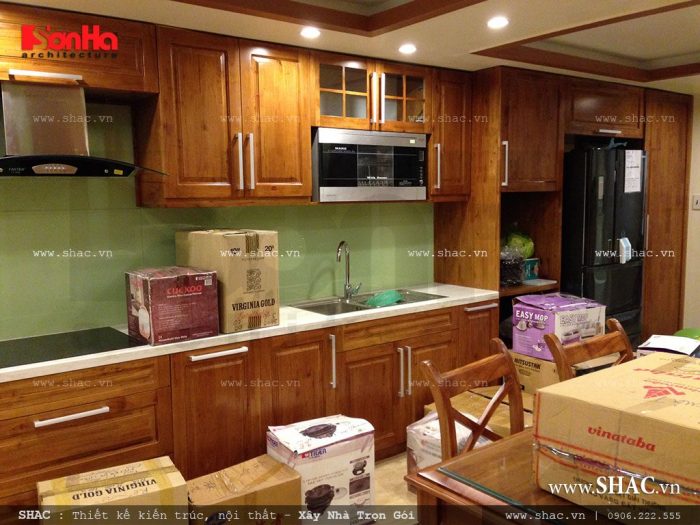 Thi công tủ bếp