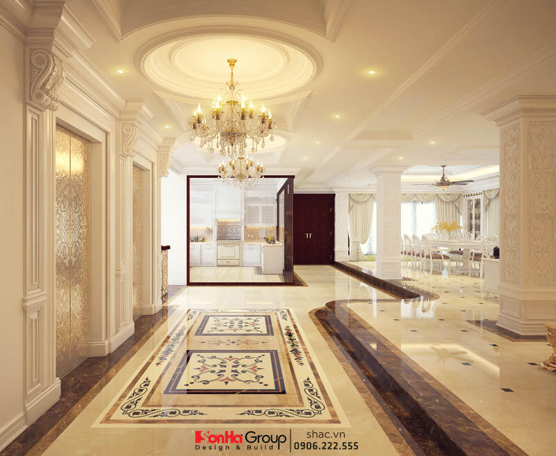 Phòng bếp phòng ăn sang trọng của khách sạn Thiết kế khách sạn 7 tầng tiêu chuẩn 2 sao – KS 0006 67