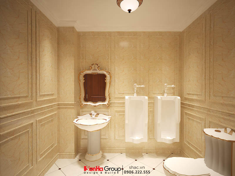 Mẫu phòng WC tiện nghi và sang trọng Thiết kế khách sạn 7 tầng tiêu chuẩn 2 sao – KS 0006 77