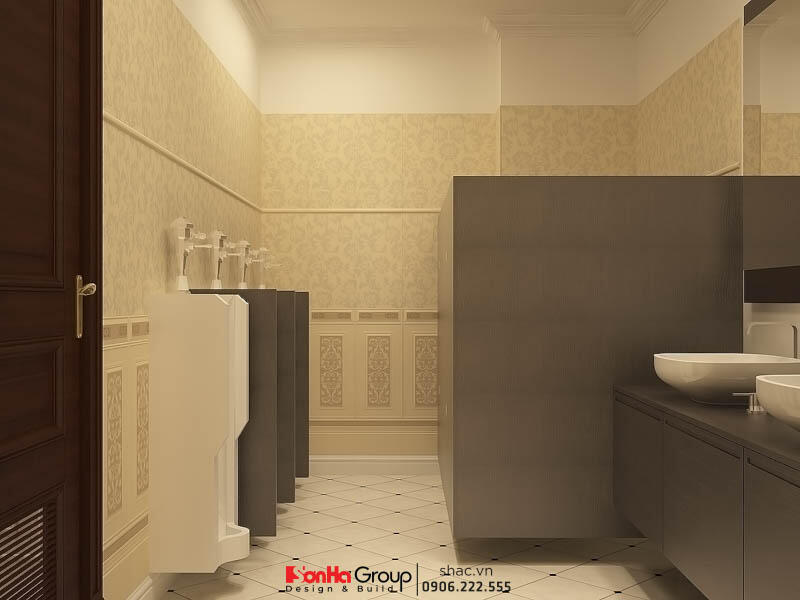 Mẫu phòng WC nam khách sạn Thiết kế khách sạn 7 tầng tiêu chuẩn 2 sao – KS 0006 62