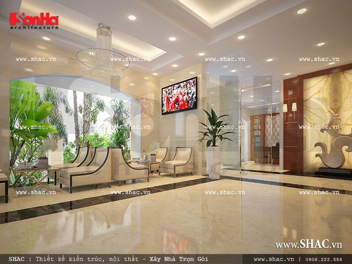 Thiết kế sảnh khách sạn đẹp cho công trình đẳng cấp 5 Khu vực khách chờ của khách sạn