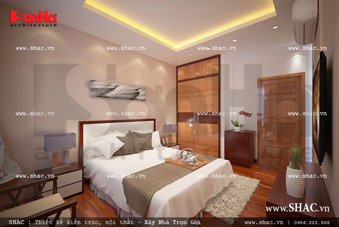 Thiết kế khách sạn 6 tầng tiêu chuẩn 3 sao – KS 0011 3 Thiết kế phòng ngủ khách sạn đẹp