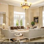 Sofa phòng khách đẹp kiểu châu ÂU