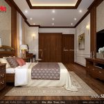 Nội thất phòng ngủ cổ điển đẹp, sang trọng cho nhà ống