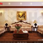 Nội thất phòng sinh hoạt chung nhà ống kiểu pháp đẹp