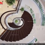 Thiết kế cầu thang đẹp uốn lượn