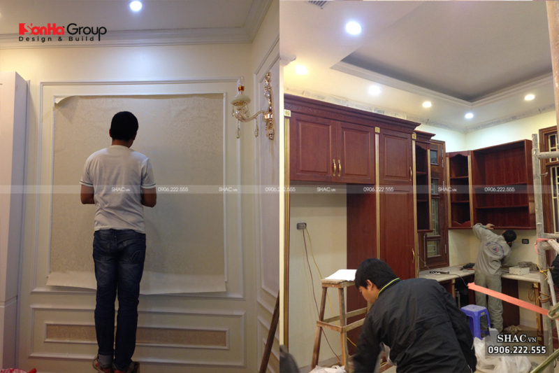 Biệt thự 3 tầng thiết kế theo kiểu hiện đại, diện tích gần 400m2 4