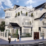 Biệt thự 3 tầng mặt tiền 20m rộng 350m2