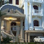 Sảnh ngôi biệt thự lâu đài 5 tầng