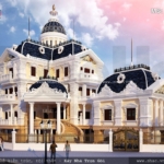 Biệt thự lâu đài pháp mái ngói đen