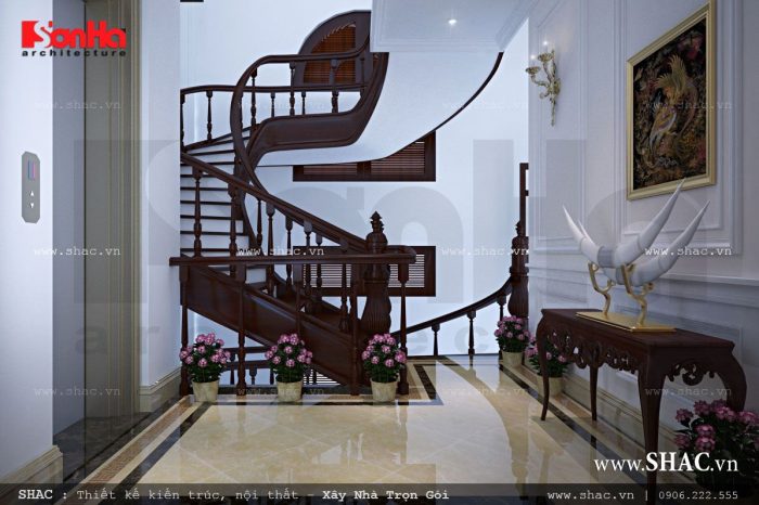 Biệt thự Pháp 4 tầng diện tích 9m x 17m - BTP 0017 6