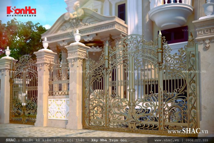 Cổng biệt thự pháp đẹp, hàng rào và cổng đẹp