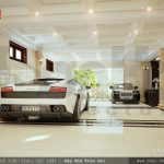 garage biệt thự lâu đài, nội thất gara biệt thự pháp đẹp