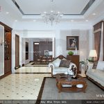 Không gian phòng khách biệt thự
