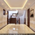 Không gian sảnh thang của biệt thự