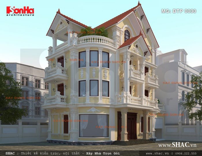 Biệt thự Pháp 4 tầng tại Hà Nội