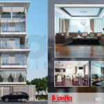 Mẫu thiết kế nhà ống hiện đại 6 tầng tại Hải Phòng