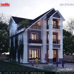 Mẫu biệt thự 3 tầng kiểu hiện đại