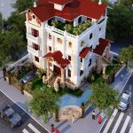 Mẫu biệt thự 5 tầng kiểu Pháp đẹp