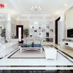 Mẫu phòng khách đẹp cho biệt thự hiện đại BTD 0015