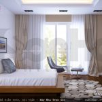 phòng ngủ thoáng, phòng ngủ có cửa sổ lớn, phòng ngủ gần thiên nhiên, phòng ngủ rộng